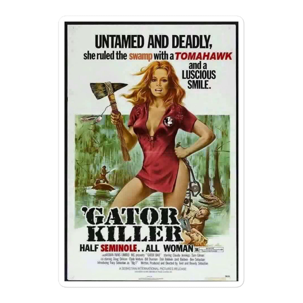 Gator Killer Movie Poster stickers