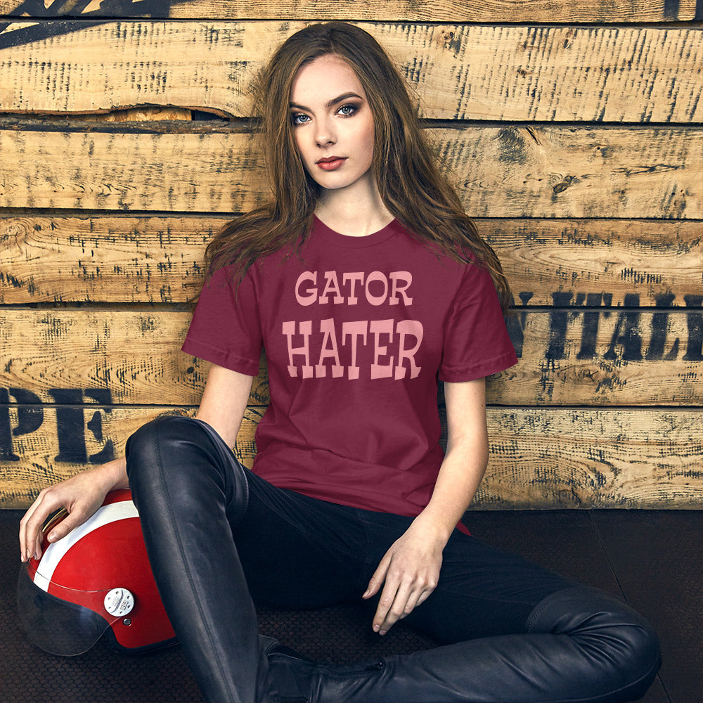 Gator Hater Pink Logo Unisex t-shirt Plus Sizes