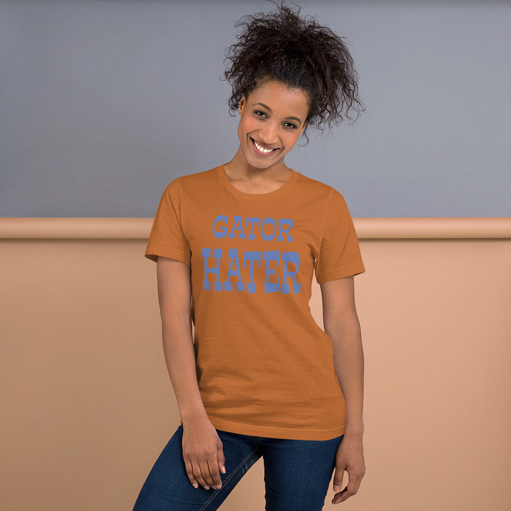 Gator Hater LightBlue Logo Unisex t-shirt S-XL