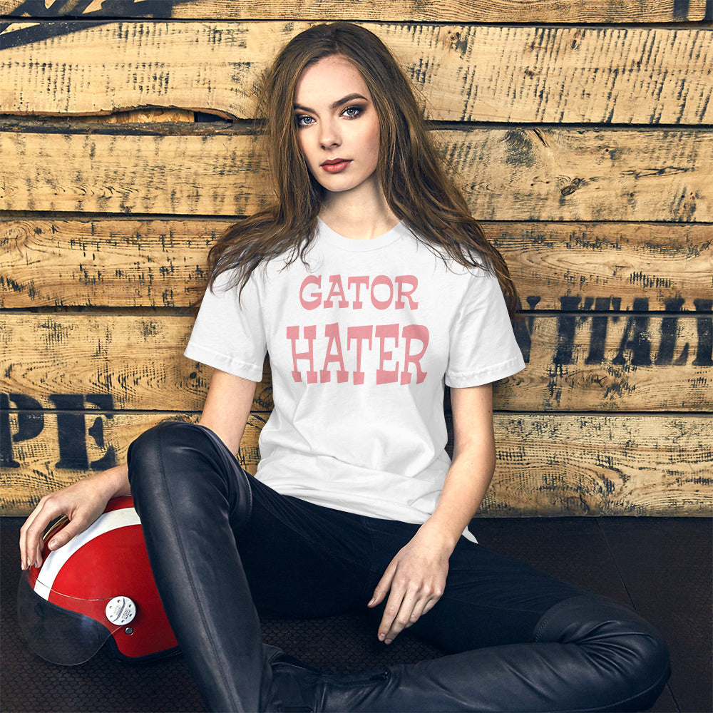 Gator Hater Pink Logo Unisex t-shirt S-XL